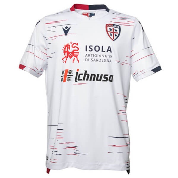 Tailandia Camiseta Cagliari Calcio 2ª Kit 2019 2020 Blanco